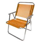 Cadeira De Praia Botafogo Extra Grande Varanda Laranja