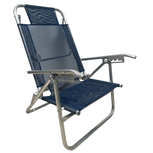 Cadeira De Praia Conforto Oversize Reclinavel 140kg Ronchetti