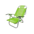 Cadeira De Praia Dobrável Em 5 Posições Verde - Copacabana -