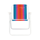 Cadeira De Praia Infantil Alta Aço Mor Lilás