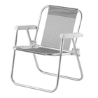 Cadeira De Praia Infantil Beach Kid´s Alumínio Cinza