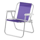 Cadeira De Praia Infantil Beach Kid´s Alumínio Lilás