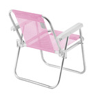 Cadeira De Praia Infantil Beach Kid´s Alumínio Rosa