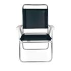 Cadeira De Praia Master Plus Alumínio Preta Mor