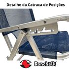 Cadeira De Praia Noronha Oversize 140kg Sanete Ronchetti - Az