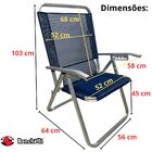Cadeira De Praia Noronha Oversize 140kg Sanete Ronchetti - Pr