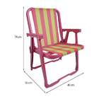 Cadeira De Praia Peruíbe Rosa