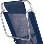 Cadeira De Praia Reclinável Alumínio 5 Posições Azul Mor