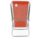 Cadeira De Praia Reclinável Alumínio 8 Posições Coral Mor