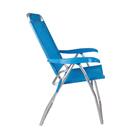 Cadeira De Praia Reclinável Boreal Azul Claro Mor