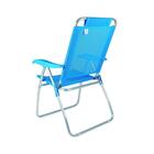 Cadeira De Praia Reclinável Boreal Azul Claro Mor