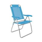 Cadeira De Praia Reclinável Boreal Azul Claro Mor