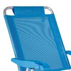 Cadeira De Praia Reclinável Boreal Azul Claro Mor