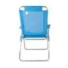 Cadeira De Praia Reclinável Boreal Azul Claro Mor