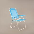 Cadeira De Praia Reclinável Boreal Azul Claro Mor