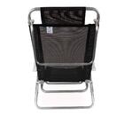 Cadeira De Praia Reclinável Summer Preta Mor