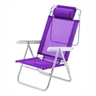 Cadeira De Praia Reclinável Sun Glow Premium  Lilás