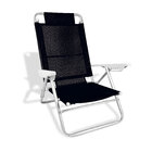 Cadeira De Praia Reclinável Suprema - Preto