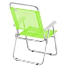 Cadeira De Praia Reforçada Encosto Alto Sun Plus Alumínio Ver