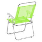 Cadeira De Praia Reforçada Encosto Alto Sun Plus Alumínio Ver