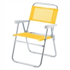 Cadeira De Praia Sun Aluminio Amarelo