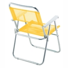 Cadeira De Praia Sun Aluminio Amarelo