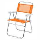 Cadeira De Praia Sun Aluminio Laranja