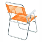 Cadeira De Praia Sun Aluminio Laranja