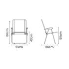 Cadeira De Praia Tramontina Creta Master Em Alumínio Com Asse