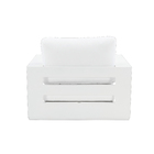 Poltrona Lagun Alumínio 54x100cm Branco Naterial