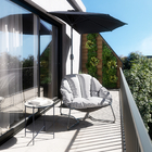 Cadeira Confort Aço 79x88cm Cinza Naterial