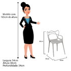 Cadeira Decorativa Amsterdam Branco - Doce Sonho Móveis