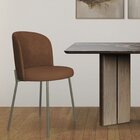 Cadeira Decorativa Ayla Titanium Courvin Marrom/titanium