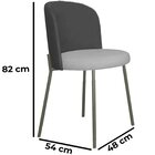 Cadeira Decorativa Ayla Titanium Linho Bicolor/titanium