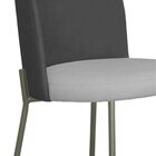 Cadeira Decorativa Ayla Titanium Linho Bicolor/titanium