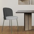 Cadeira Decorativa Ayla Titanium Linho Bicolor/titanium