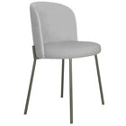 Cadeira Decorativa Ayla Titanium Linho Cinza/titanium