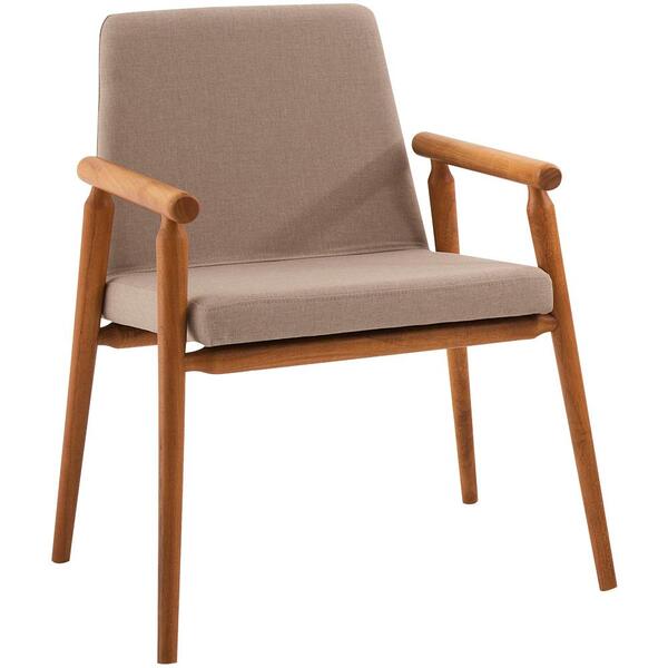 Cadeira Decorativa Base Madeira F56 Dmobiliario