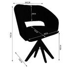 Cadeira Decorativa Bia Com Capitonê Vermelha Giratória Madeira