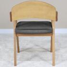 Cadeira Decorativa Com Braço Pes Madeira Amendoa Nacc