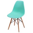 Cadeira Decorativa Eiffel Charles Eames F03 Azul Claro Com Pé