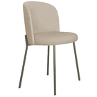 Cadeira Decorativa Elegance Base Titanium Linho Bege - Montan