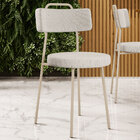 Cadeira Decorativa Estofada Para Sala De Jantar Barcelona Are