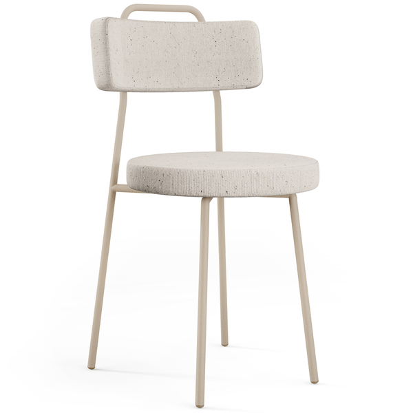 Cadeira Decorativa Estofada Para Sala De Jantar Barcelona Are