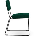 Cadeira Decorativa Estofada Para Sala De Jantar Base Em Aço A