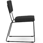 Cadeira Decorativa Estofada Para Sala De Jantar Base Em Aço A