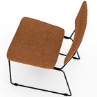 Cadeira Decorativa Estofada Para Sala De Jantar Base Em Aço A