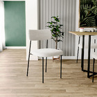 Cadeira Decorativa Estofada Para Sala De Jantar Melina L02 Bo