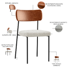 Cadeira Decorativa Estofada Para Sala De Jantar Melina L02 Co