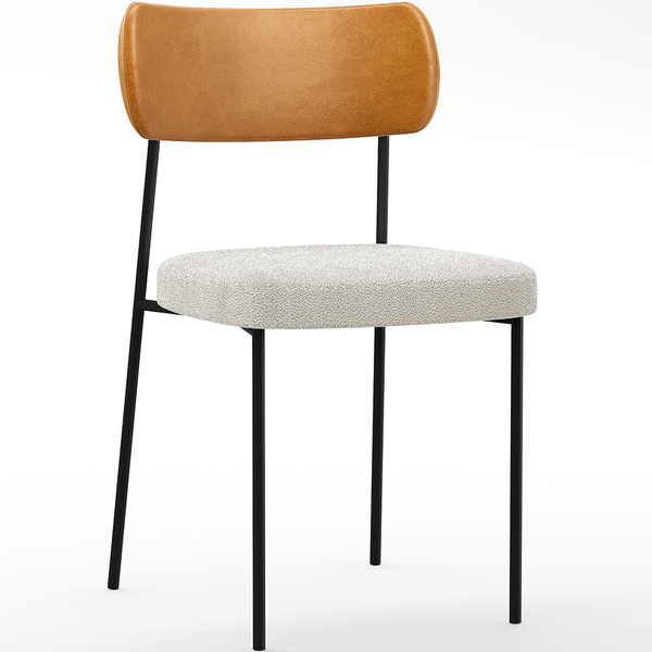 Cadeira Decorativa Estofada Para Sala De Jantar Melina L02 Co